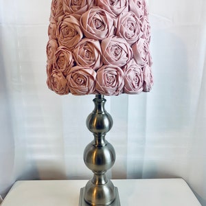 Vintage rose lamp shade