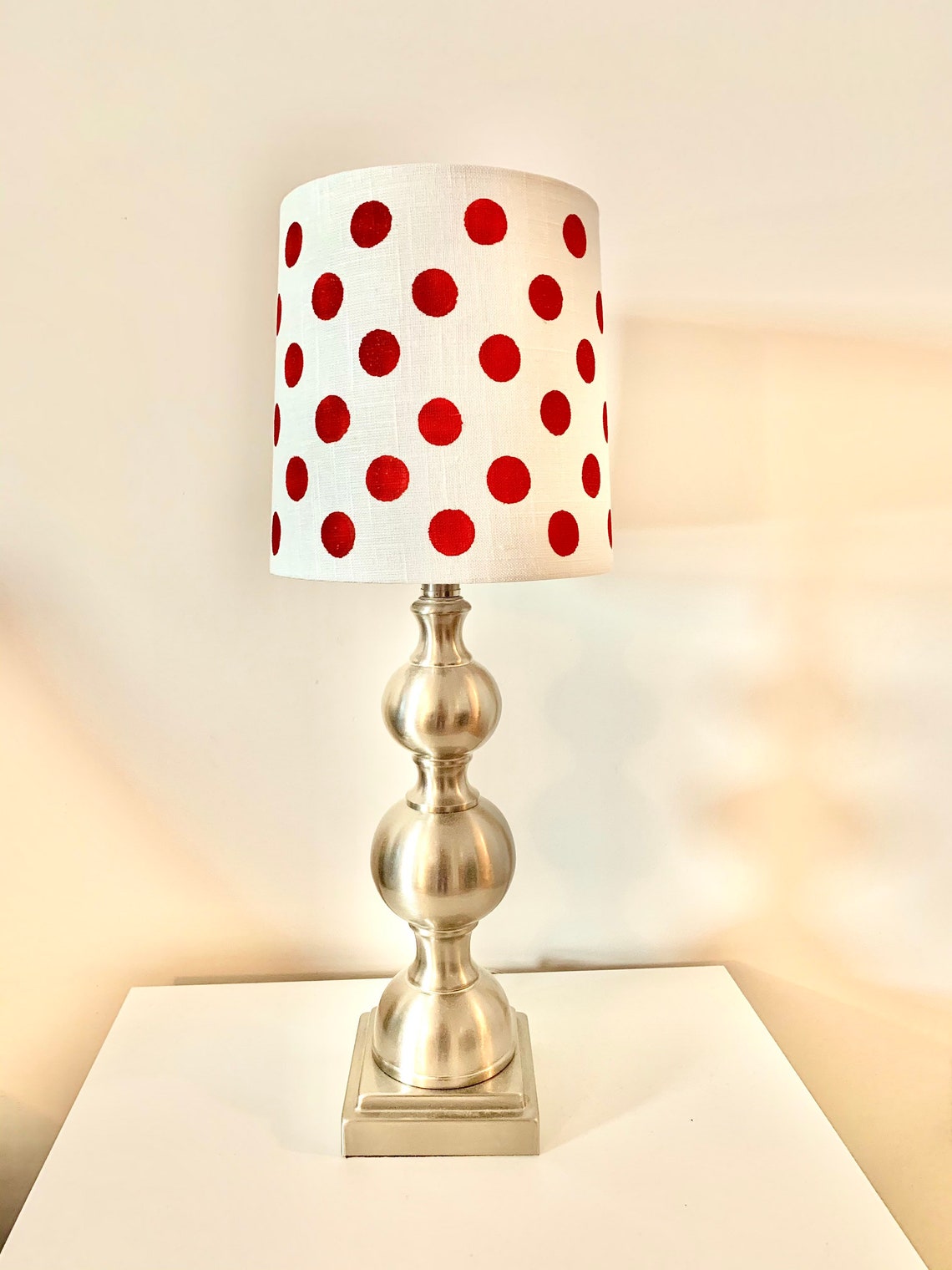 Gold or Any Custom Color Polka Dot Lamp Shade FREE - Etsy