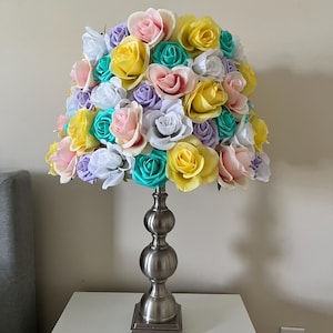 Extra Large floral rose lamp shade