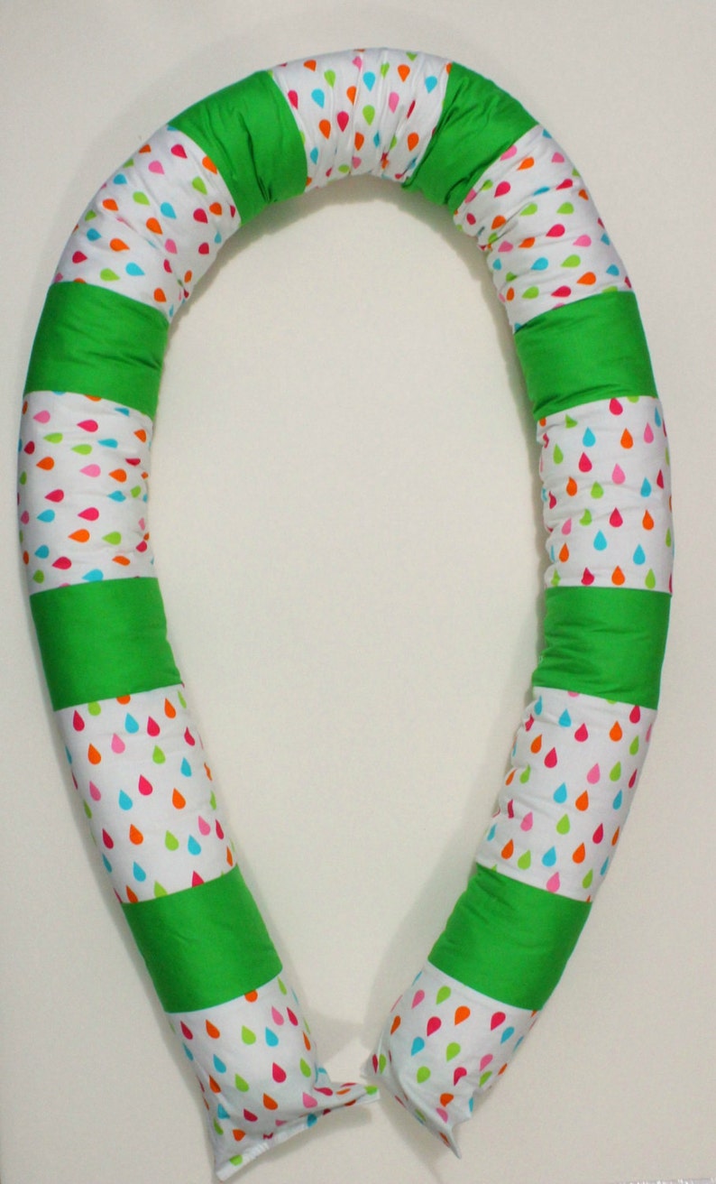 Colorful Baby bumper Crib Snake Pillow for head protection Etsy
