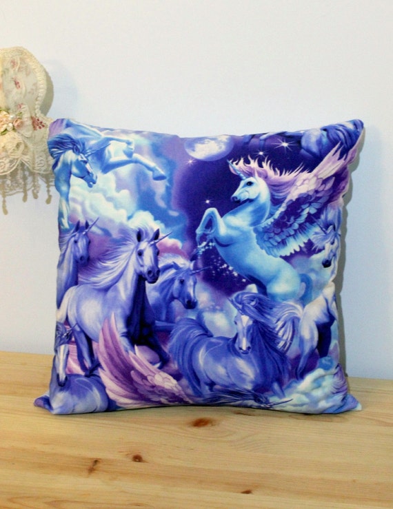 Unicorn Decorative Pillow Decor Unicorn Pillow Unicorn Etsy