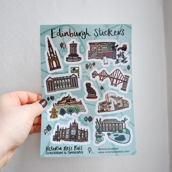 Edinburgh Sticker Sheet