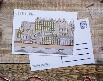 Carte postale d'Édimbourg