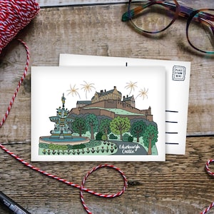 Carte postale Château d'Édimbourg