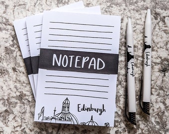 SALE Edinburgh Notepad and Pen