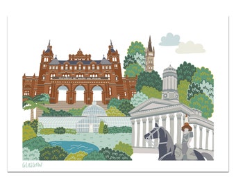 Glasgow Schotland Print