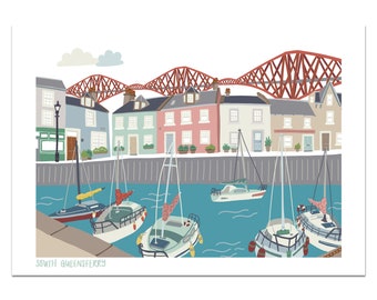 South Queensferry Harbour Print