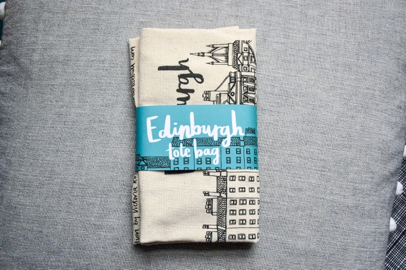 Edinburgh Skyline Tote Bag image 3