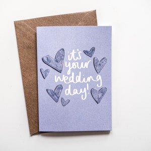 Es ist Ihre Hochzeit Tag Ehe Herzen Grüße Karte