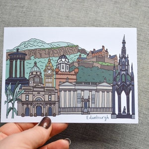 Edinburgh Landmarks Postcard image 2