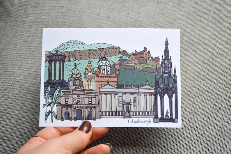 Edinburgh Landmarks Postcard image 2