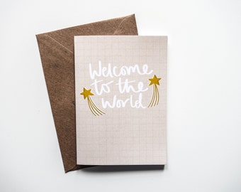 Welcome To The World New Baby / Expecting Greetings Card