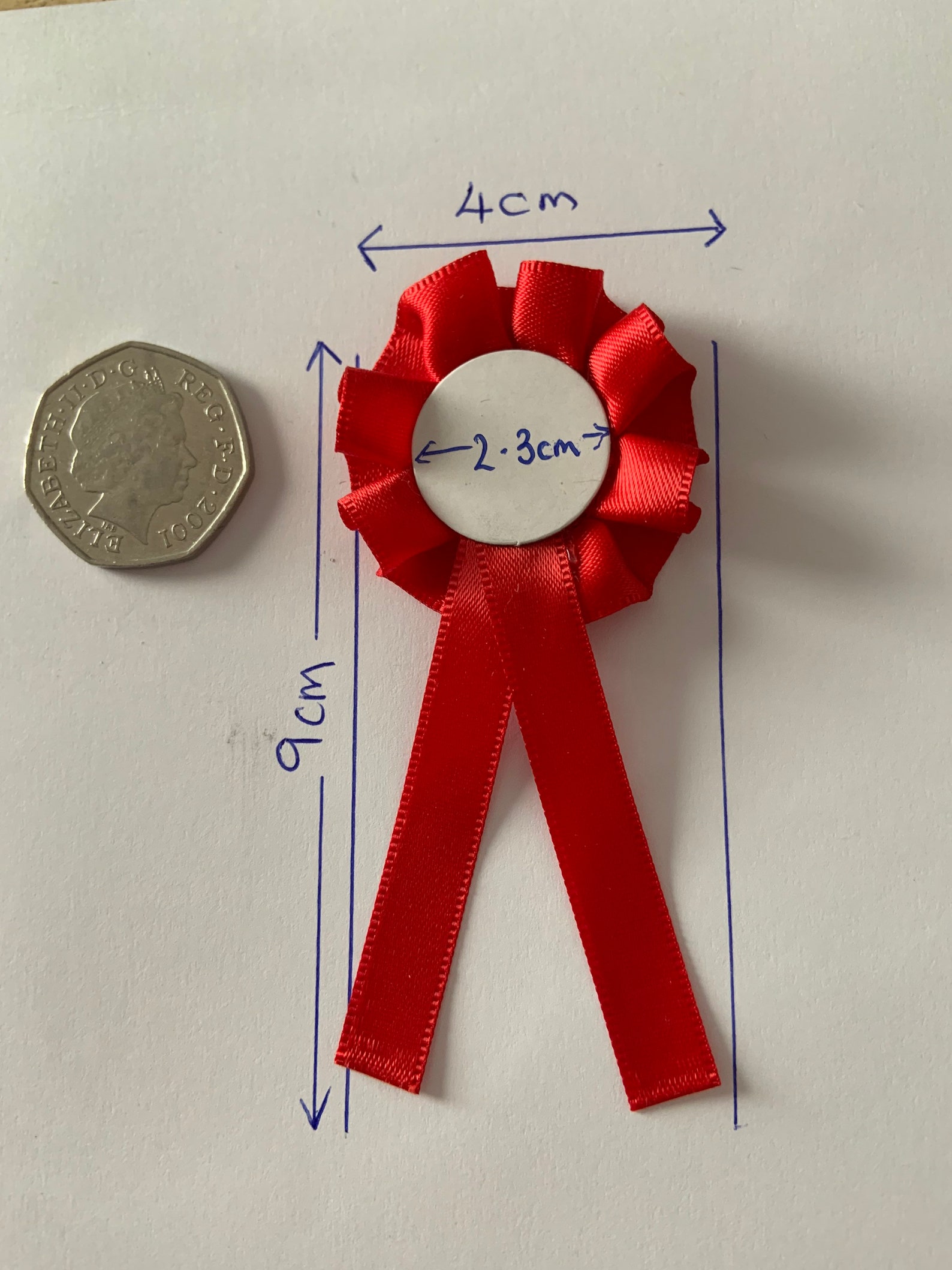 Mini Red Satin Ribbon Rosettes Pack of 50 Card Making Etsy