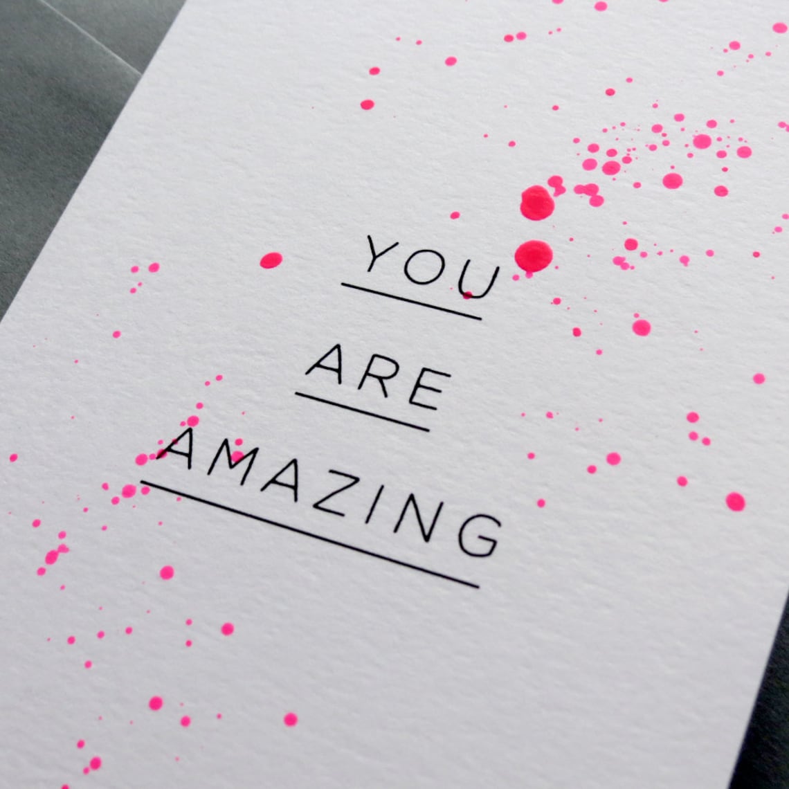 You Are Amazing Greetings Card Etsy 