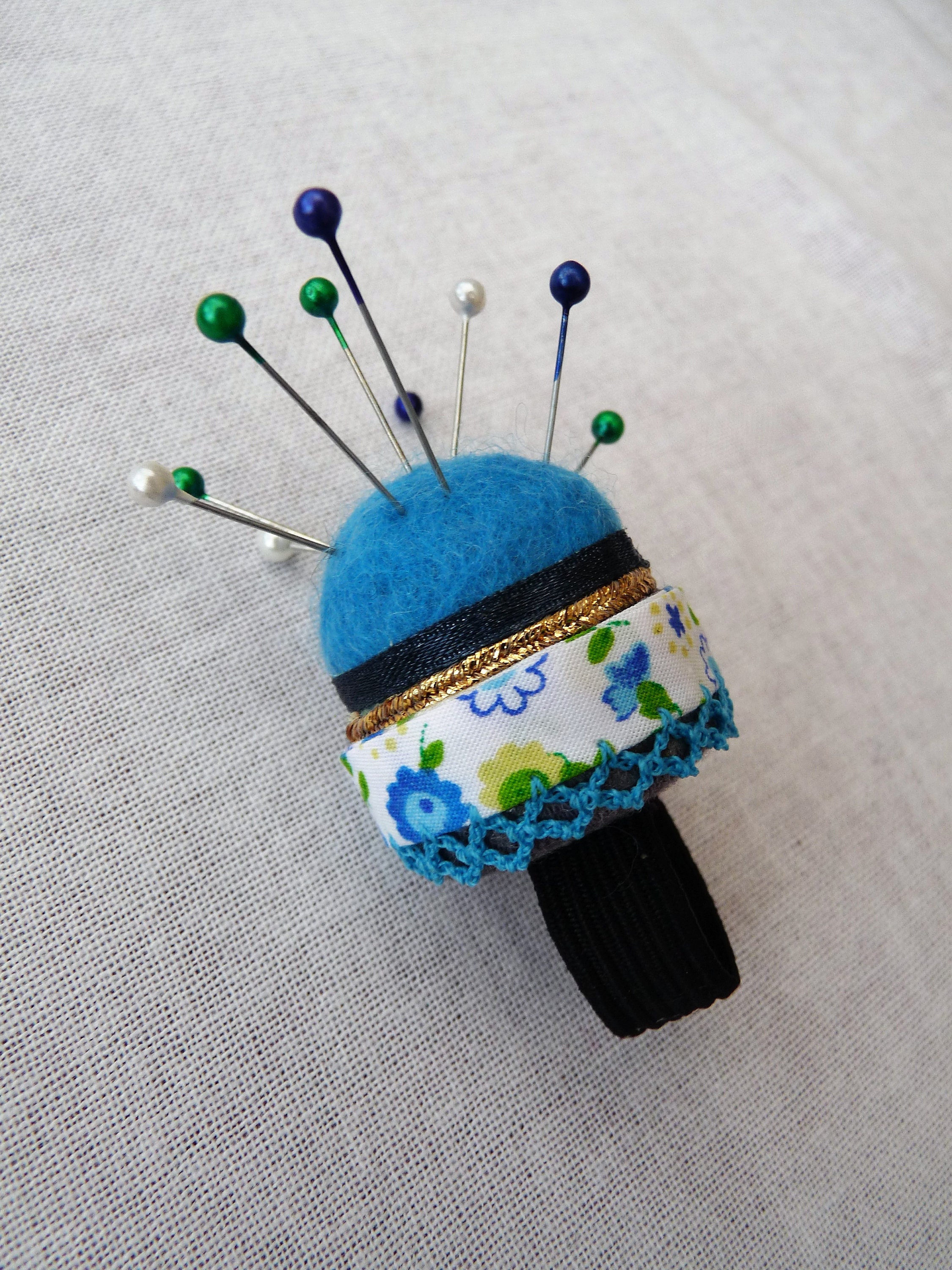 Ring Pin Cushion Finger Pin Cushion Sewing Gift Sewers Etsy