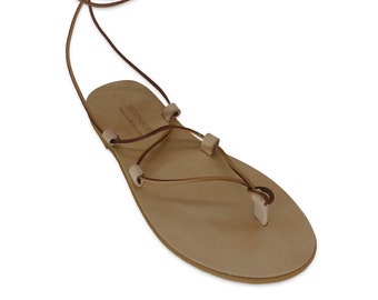 Semelle Greek Sandals en cuir faite main pour des sandales à faire soi-même