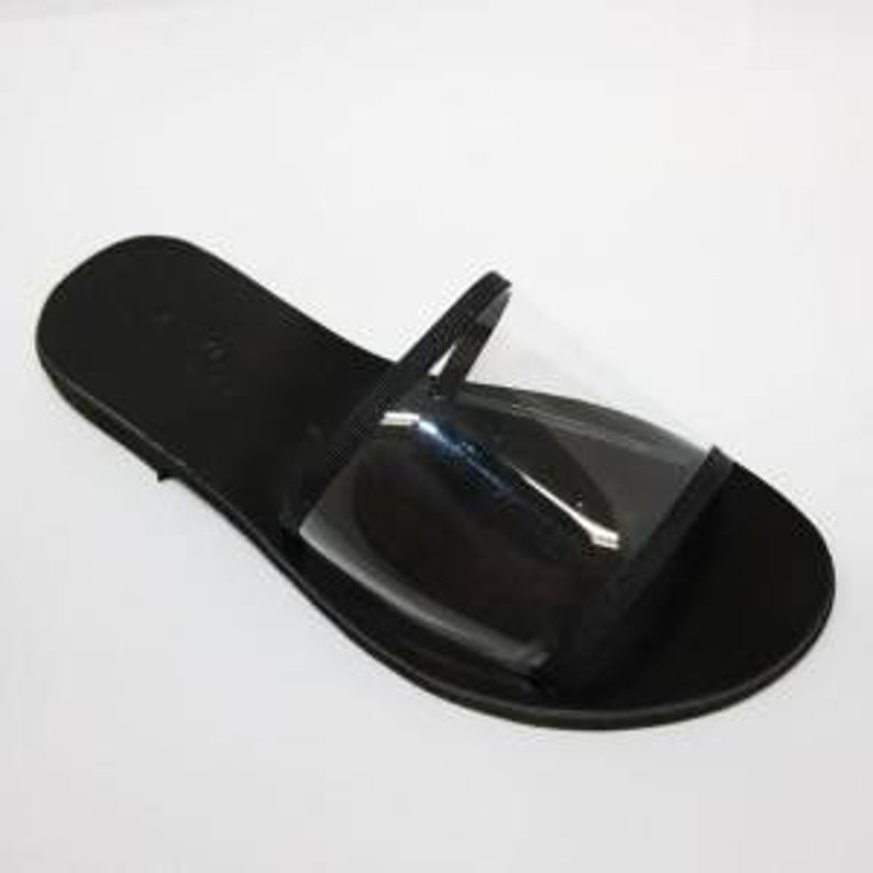 see through flat sandals