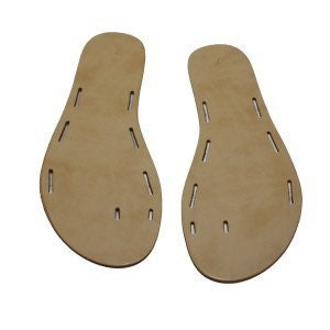 Leather insole natural leather, Outsole brown