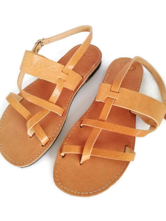 Slingback Sandals Mens Leather Sandals Greek Sandals Summer | Etsy