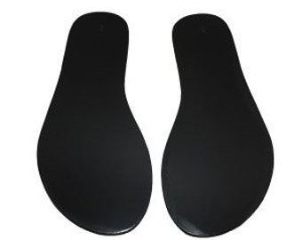 Leather black sandals insole, shoes parts, sandals diy