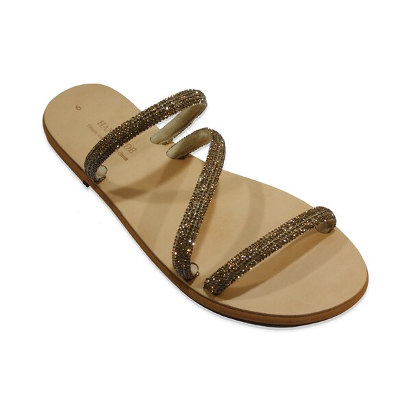 multicolor leather sandals