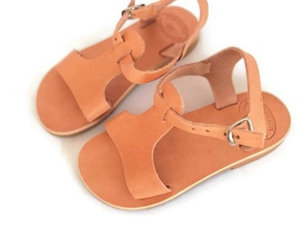 Sandales pour filles, sandales pour garçons, sandales en cuir pour filles, chaussures pour filles, sandales faites à la main, en cuir, sandales pour enfants, sandales unisexes,