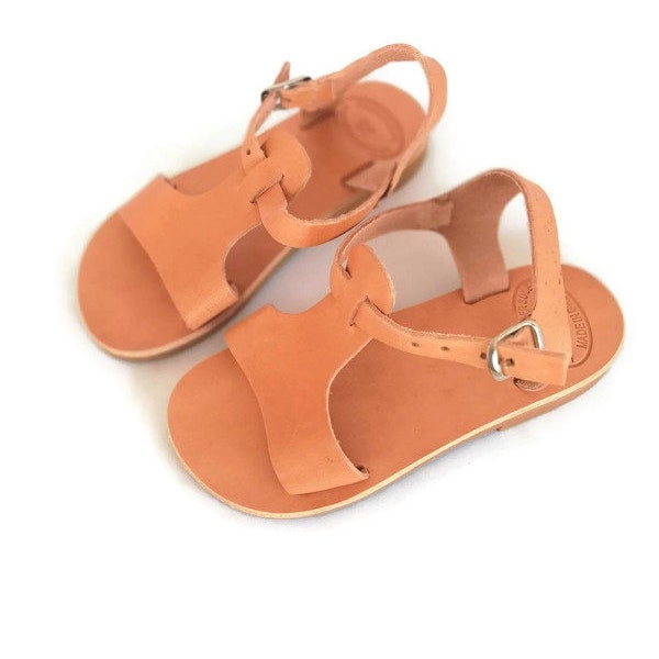 Sandales pour filles, sandales pour garçons, sandales en cuir pour filles, chaussures pour filles, sandales faites à la main, en cuir, sandales pour enfants, sandales unisexes,