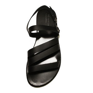 Ledersandalen, schwarze Ledersandalen, Damensandalen, Slingback-Sandalen aus Leder, Riemchensandalen, Sommerschuhe, aus echtem Leder Bild 7