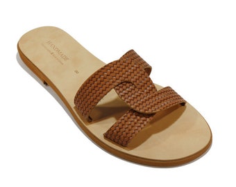 Sandales en cuir, sandales classiques, sandales best-seller, sandales de la Grèce antique, sandales romaines, sandales en cuir naturel, cadeau pour elle