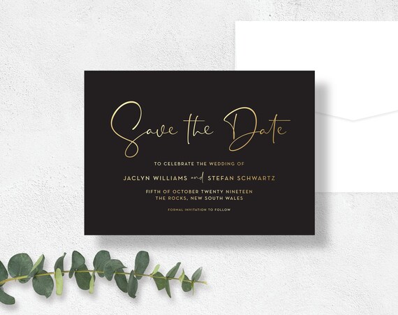 #00256BC-STDA2 Boho Wedding Save the Date with Laurel Monogram Magnets Available Personalized Printable File or Print Pkg Avail
