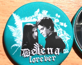 Distintivo "Delena Forever" - TVD/Vampire Diaries/Damon/Elena