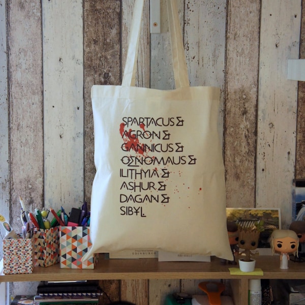 Tote bag "Rebels Spartacus 2 SPECIAL EDITION" - SPARTACUS / Crixus / Gannicus / Liam McIntyre / Manu Bennett