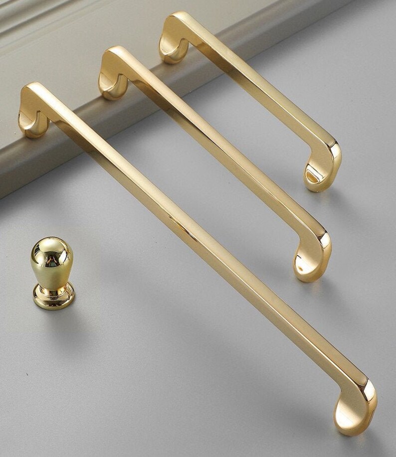 3.75 to 7.5 Simple Style Gold Pulls Drawer Etsy