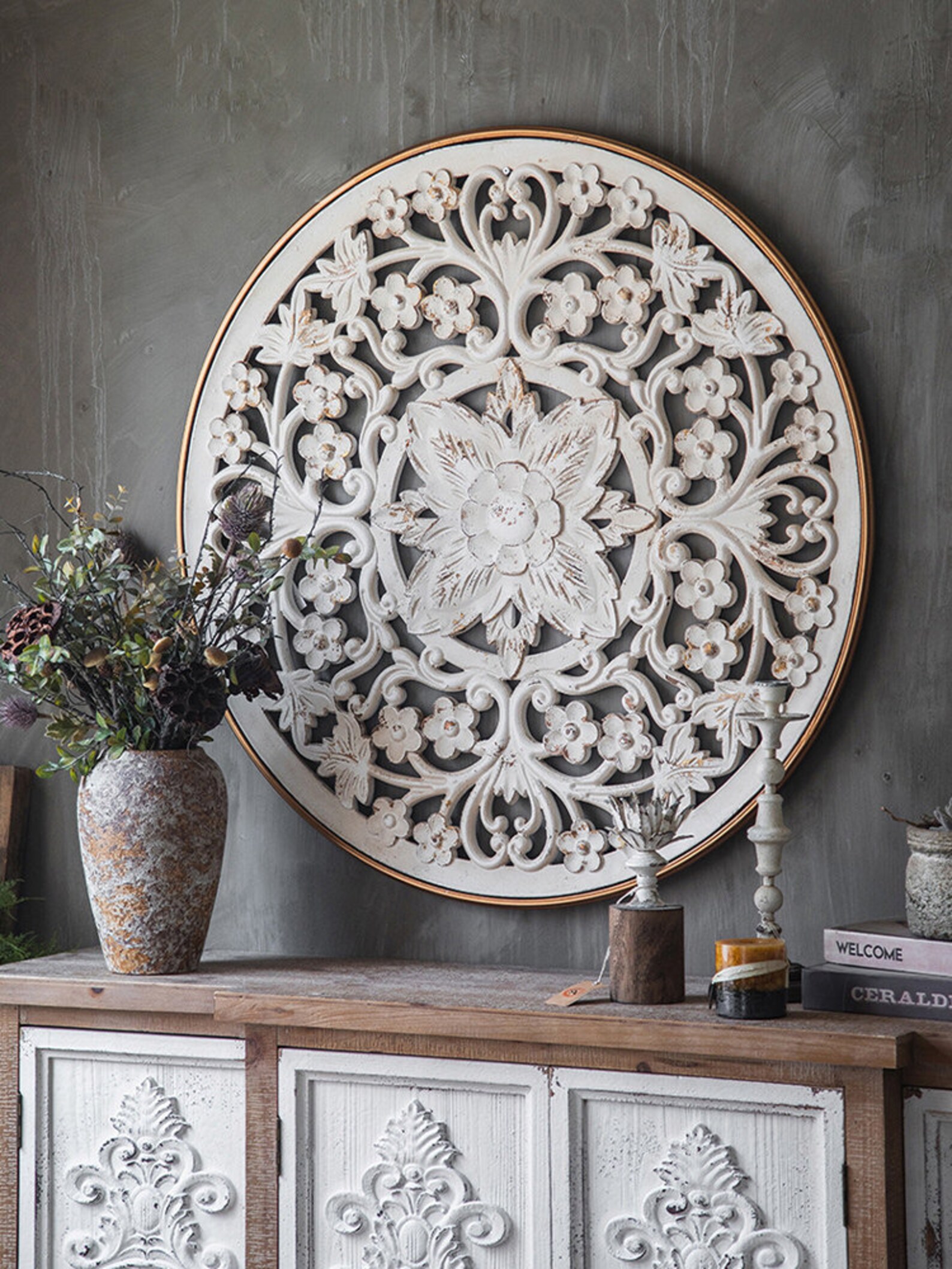 34 87cm Shabby Chic Home Decal Wood Wall Hanging Etsy