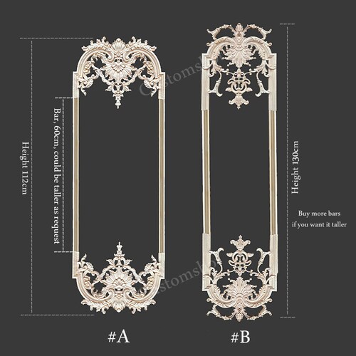 Wall Paneling Set Wood Appliques for Wall Decals Unpainted Etsy