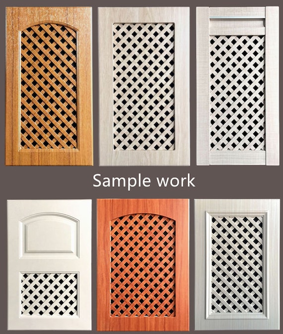 Square Wire Mesh Cabinet Door - Kitchen Craft