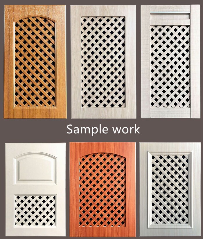 Unpainted Wood Lattice Grid Screen Thickness Etsy
