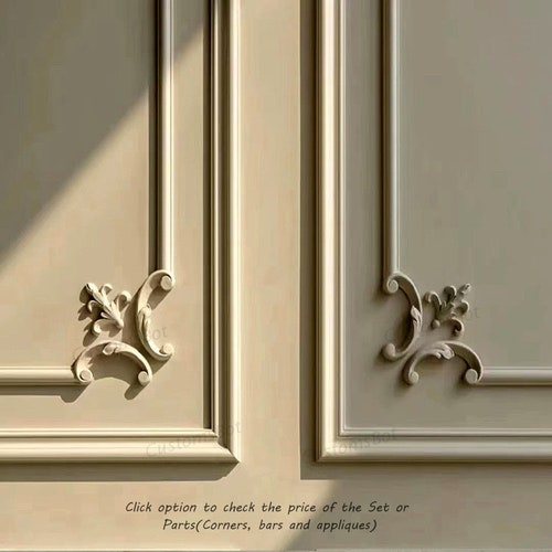 French Style Wall Flora Moulding Kit Wall Paneling Etsy UK