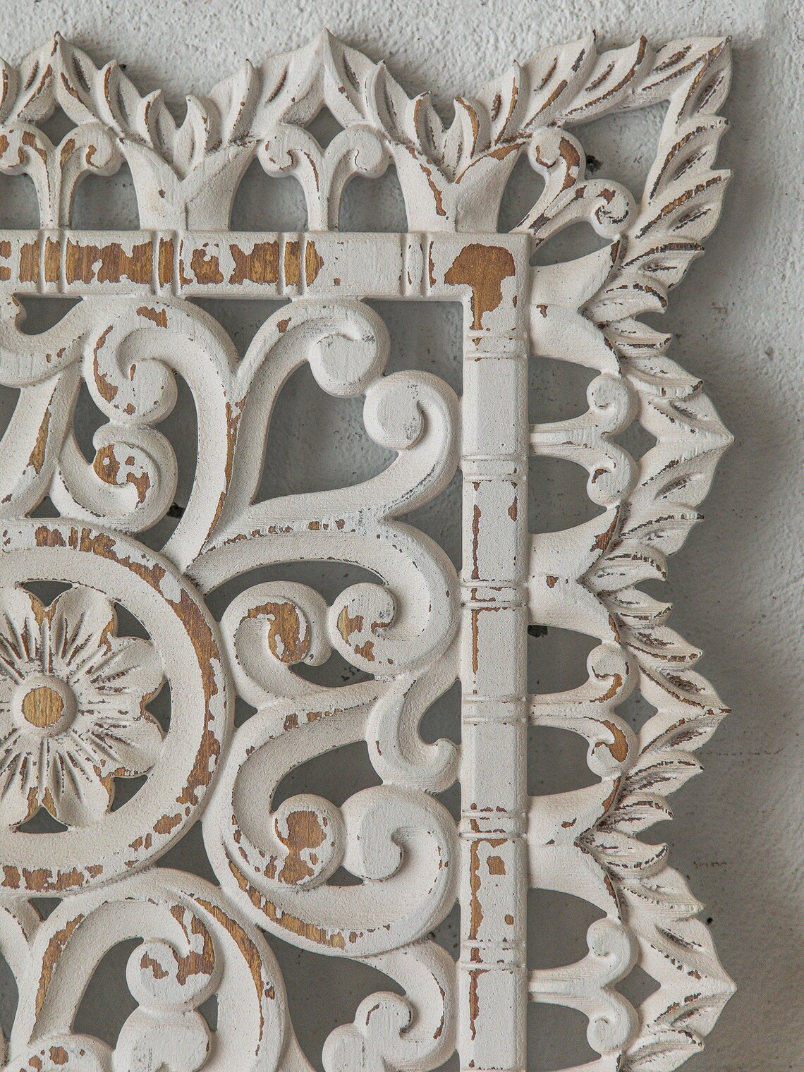 24 Home Decor Medallion Wood Wall Hanging Square Etsy