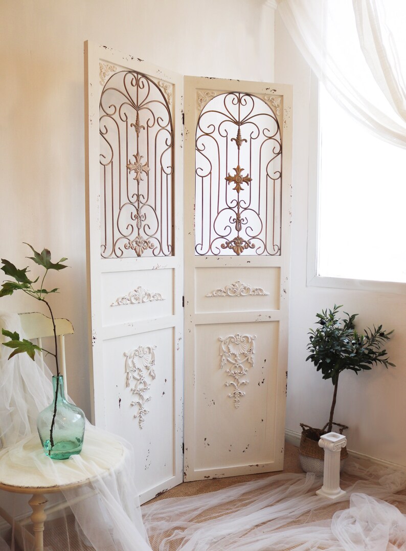 French Shabby Chic Room Divider Door Style Room Partition Etsy