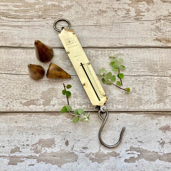 Antique Salter's Scales, Large Spring Balance Scales, Antique Brass Scales, Fishing  Scales, Vintage Home Decor, Perfect Gift, Collectible 