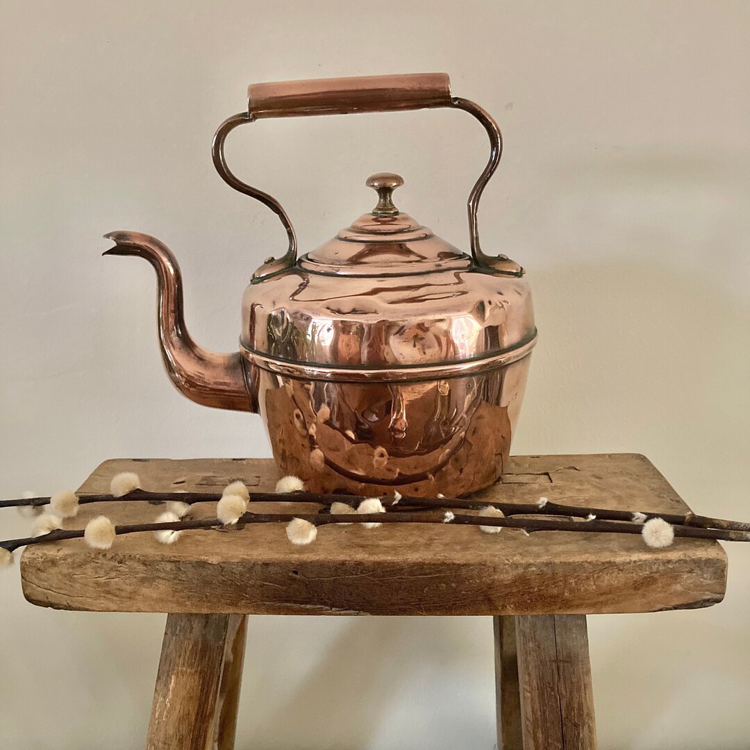 Antique Copper Kettle Victorian Copper Kettle Small Copper Etsy