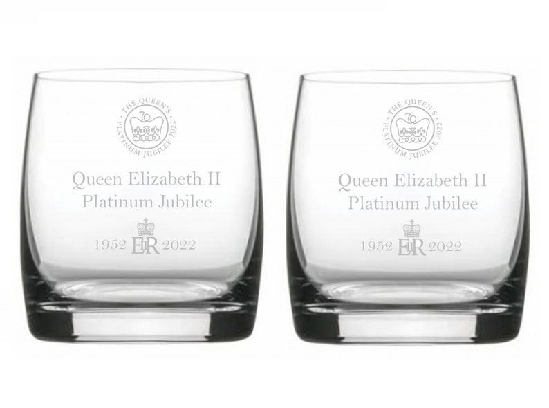 Engraved Queen Elizabeth II Platinum Jubilee Wine Glasses Etsy UK