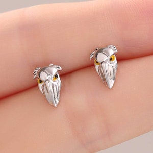 Sterling Silber Schuhschnabel Ohrstecker, Schuh-Bill-Ohrstecker, Spaß und schrullig Schmuck