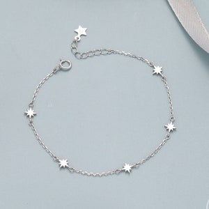 Starburst Bracelet/Necklace in Sterling Silver, North Star Bracelet/ Necklace, Sunburst/Star Bracelet/ Necklace, Star Motif