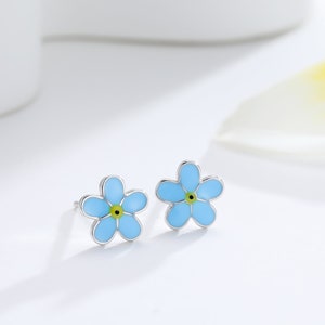 Etsy forget store me not earrings