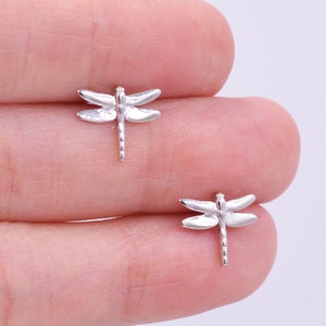 Dragonfly Stud Earrings in Sterling Silver,  Cute Fun Quirky Animal Jewellery, Jewelry Gift for Her, Animal Lover,  Nature Inspired