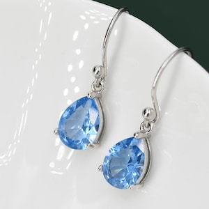 elliatt blue mini dress Trilliant Tanzanite & Emerald-Cut Tsavorite Dress Earrings main image 1