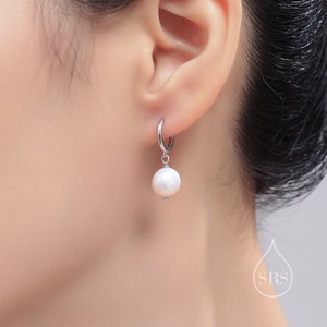 Freshwater pearl outlet earrings etsy