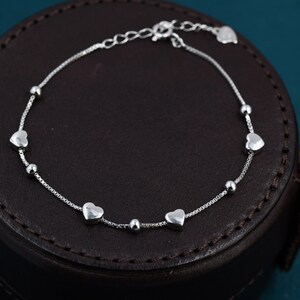Floating heart shop bracelet
